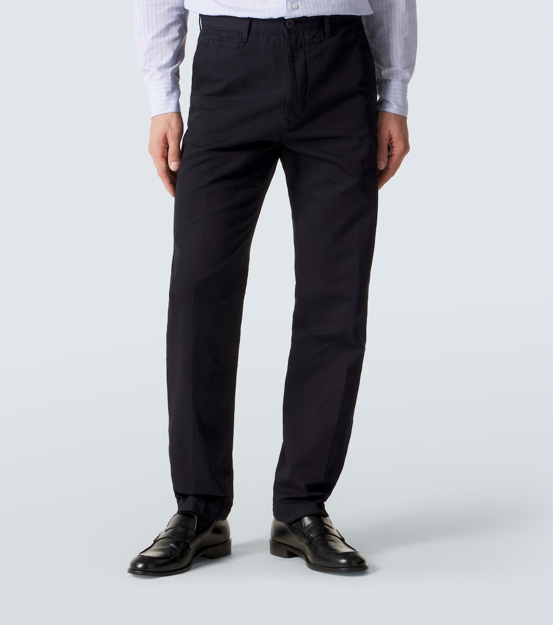 Pantaloni slim in cotone e lino | Slowear