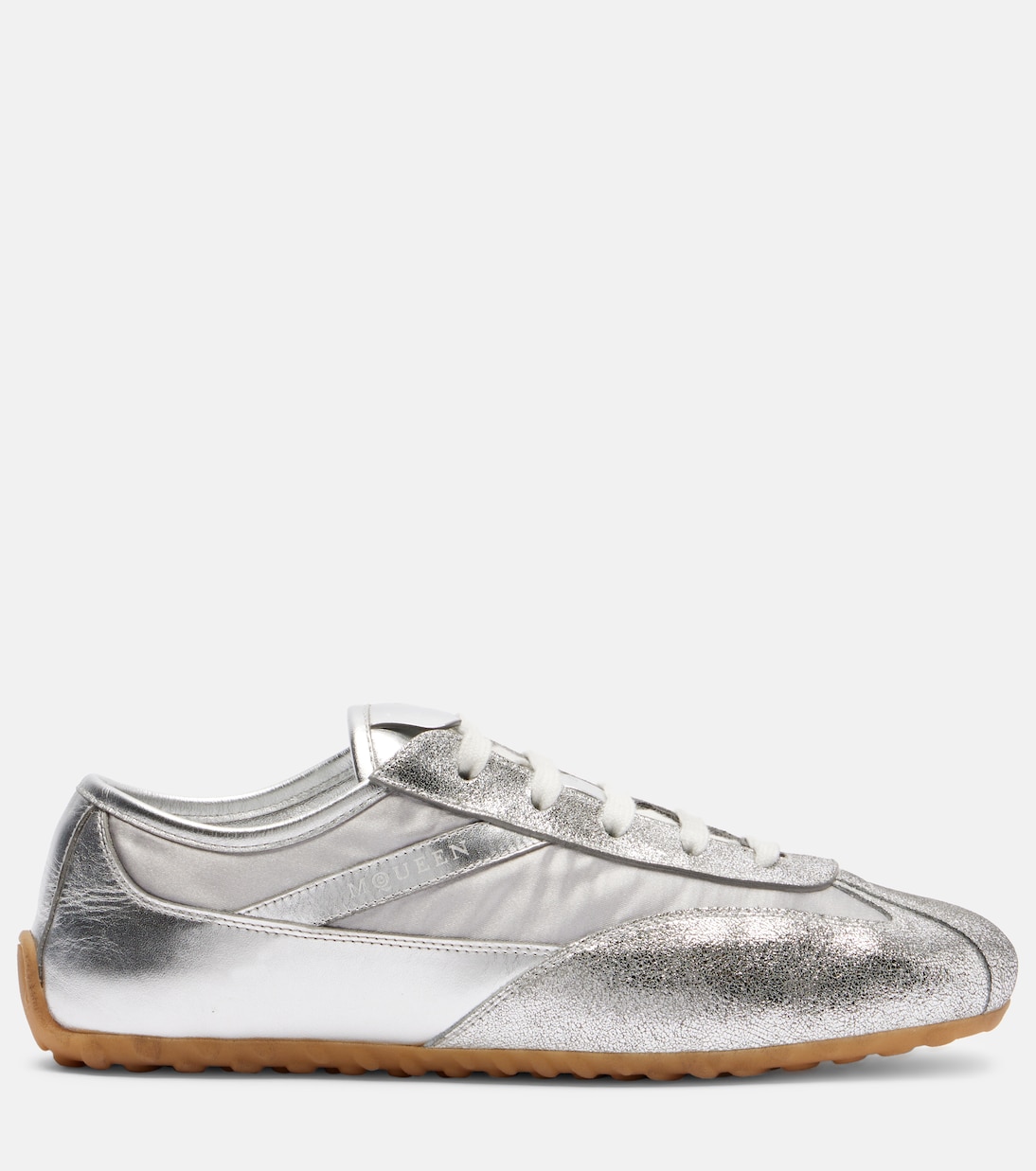 Metallic leather sneakers | McQueen