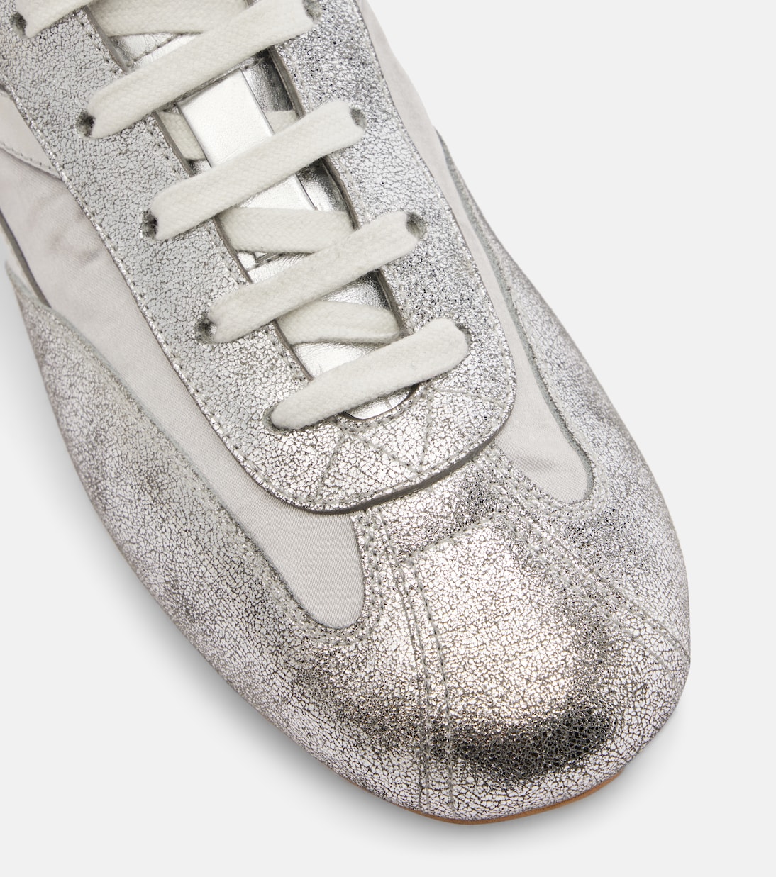 Metallic leather sneakers | McQueen