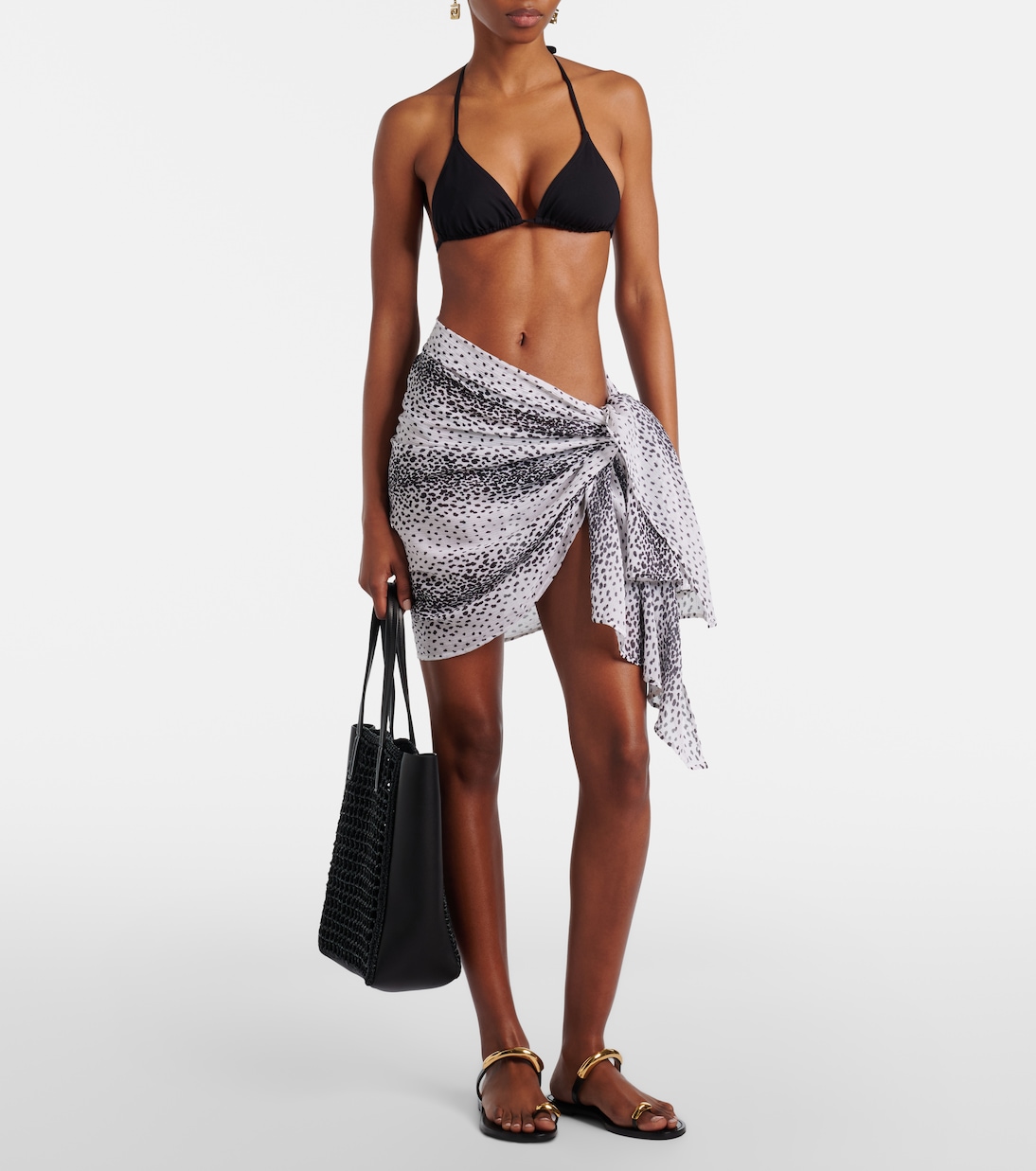 Icaria cotton and silk beach cover-up | Heidi Klein