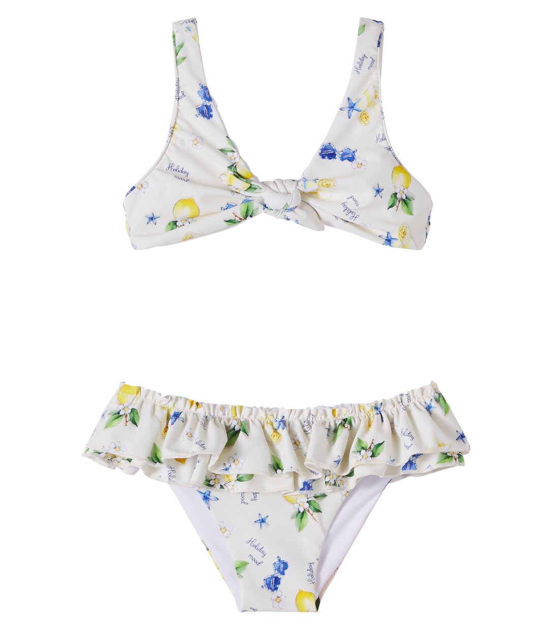 Printed ruffled bikini | Monnalisa