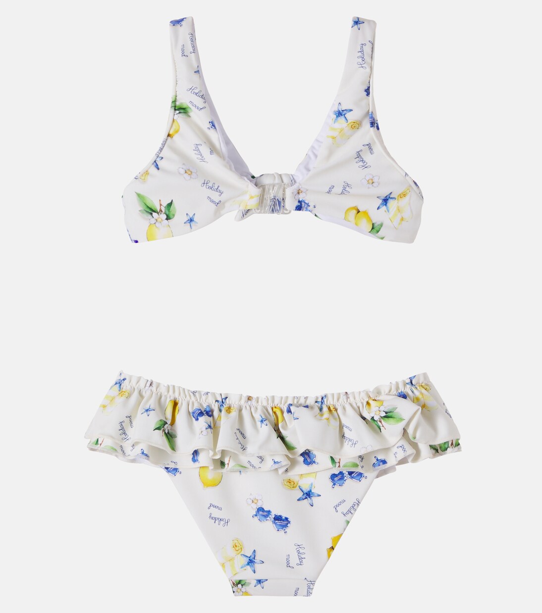 Printed ruffled bikini | Monnalisa