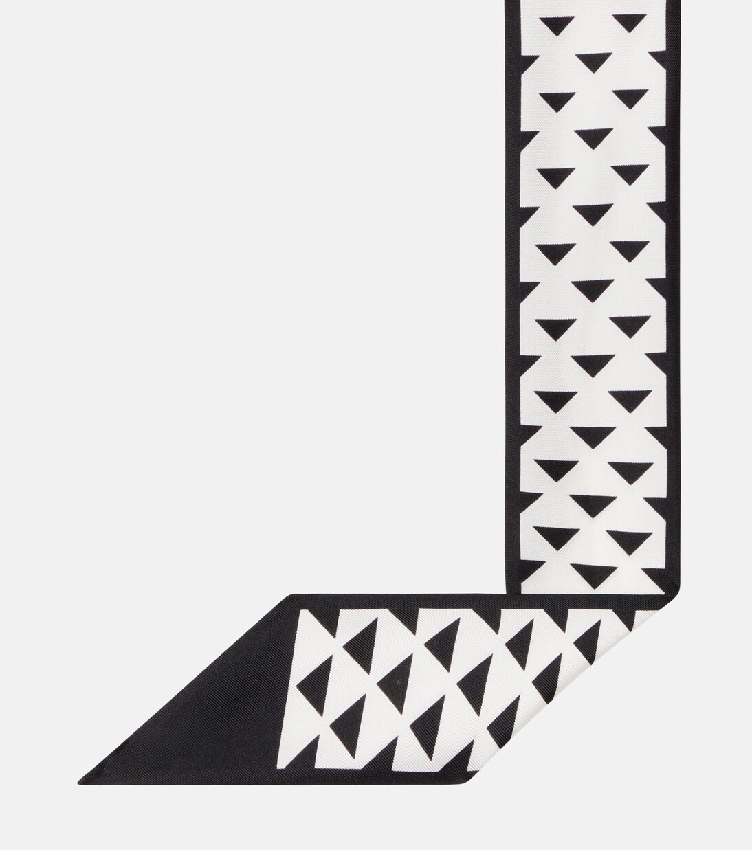Printed silk twill scarf | Prada