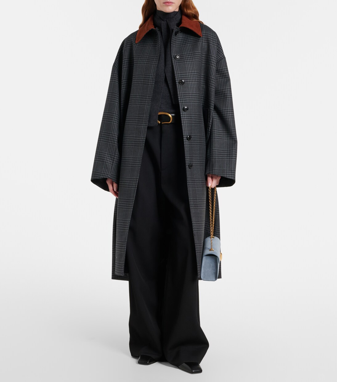 Symmetry Chain Mini suede crossbody bag | Savette