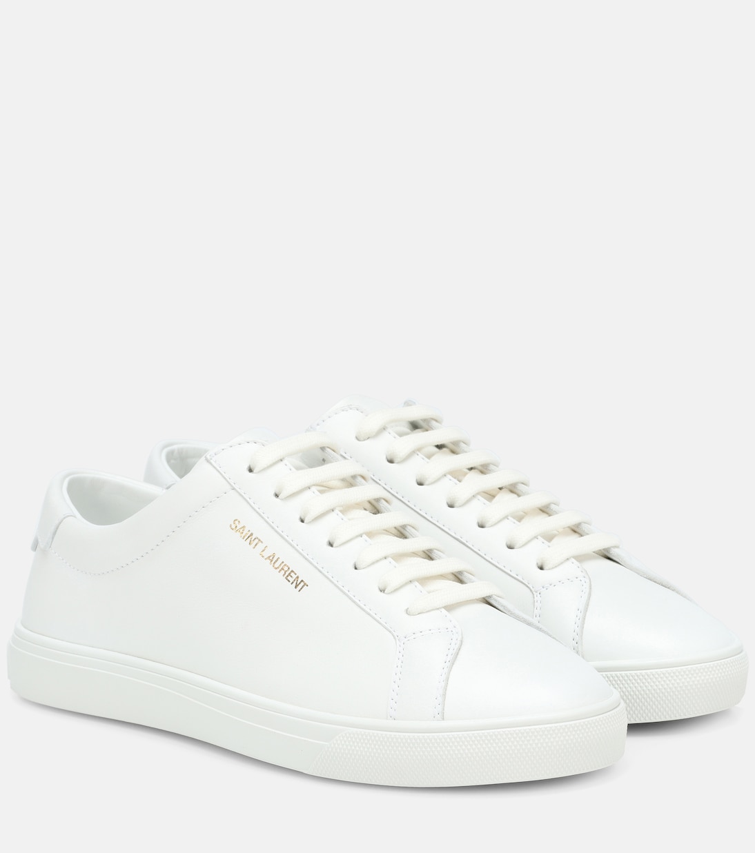 Andy leather sneakers in white - Saint Laurent | Mytheresa