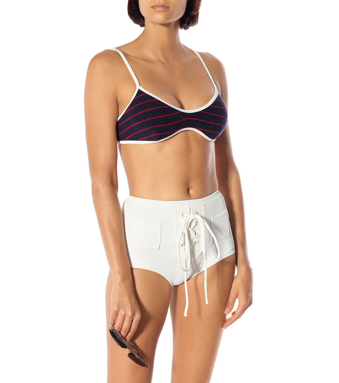 Haut de bikini The Nantucket en coton mélangé | Solid & Striped