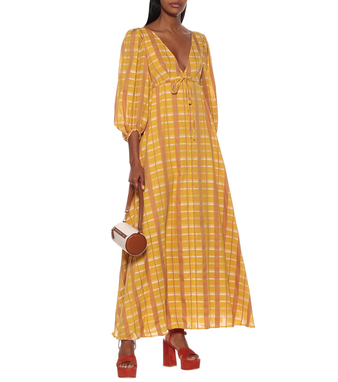 Amaretti cotton-blend maxi dress | Staud