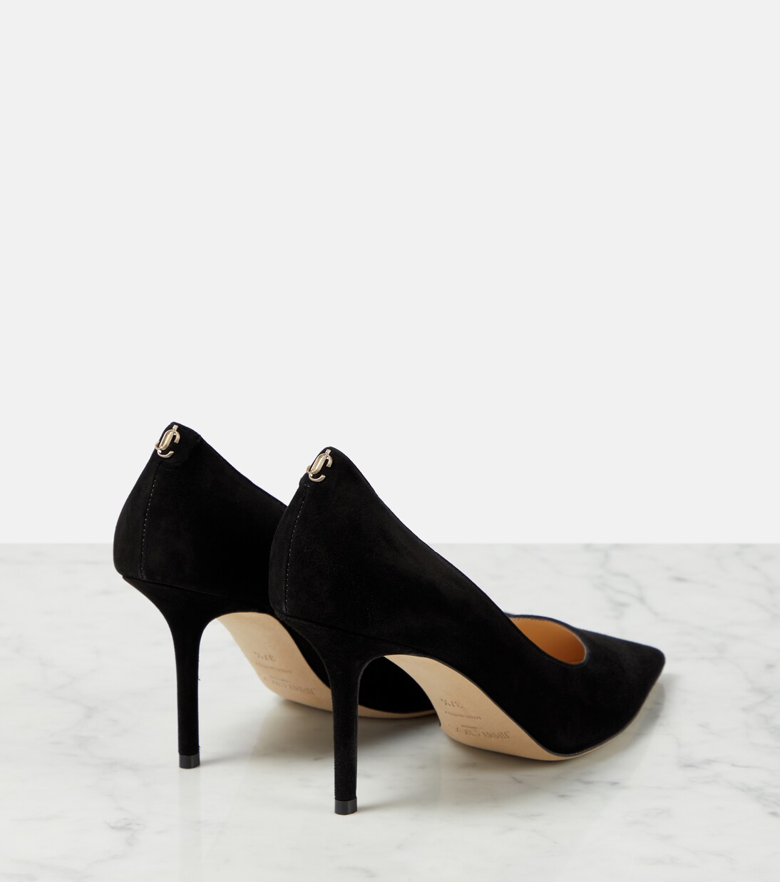 Love 85 suede pumps in black Jimmy Choo Mytheresa