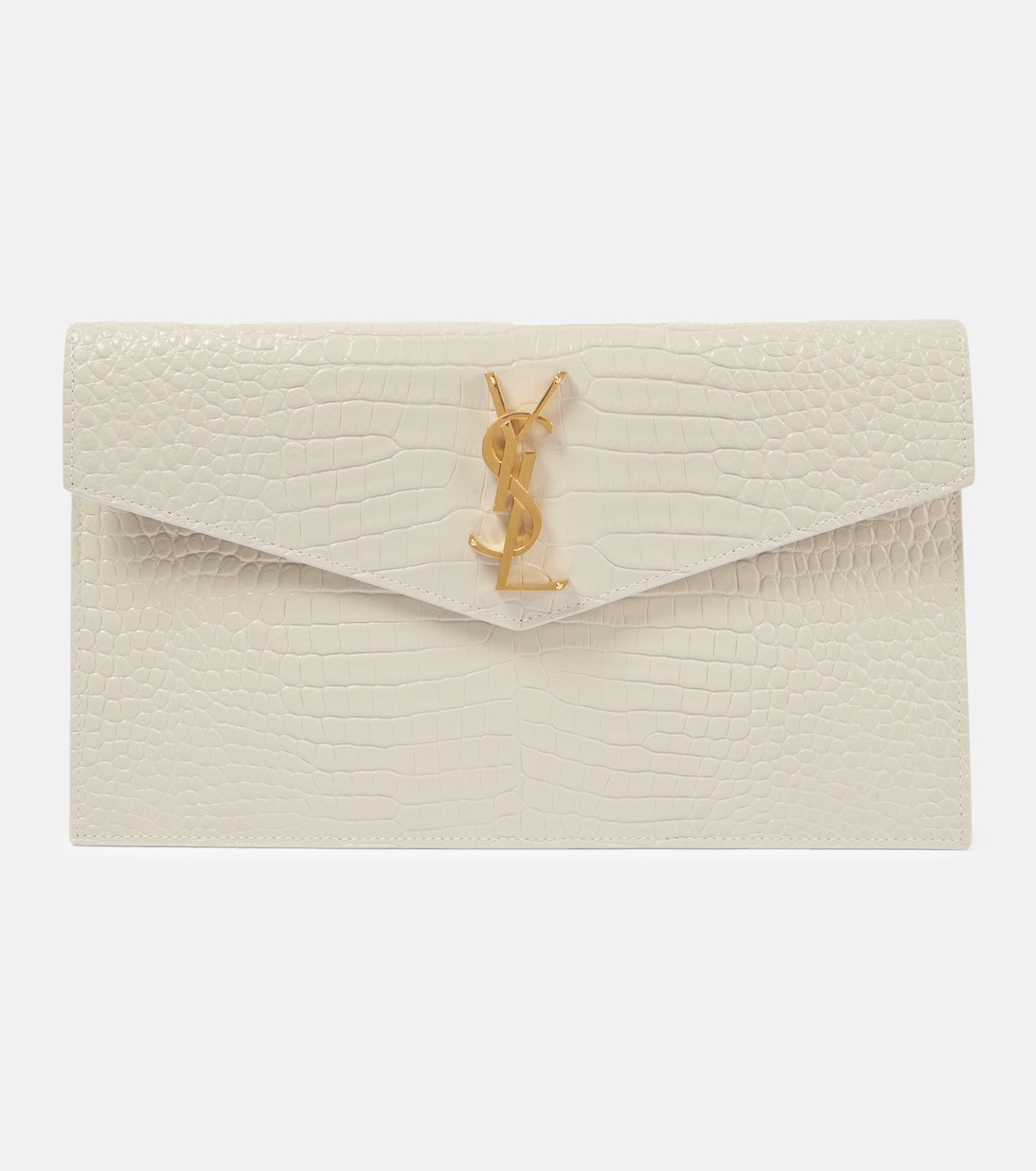 Portafoglio in effetto pelle di coccodrillo SAINT LAURENT Uptown per giovani alla moda