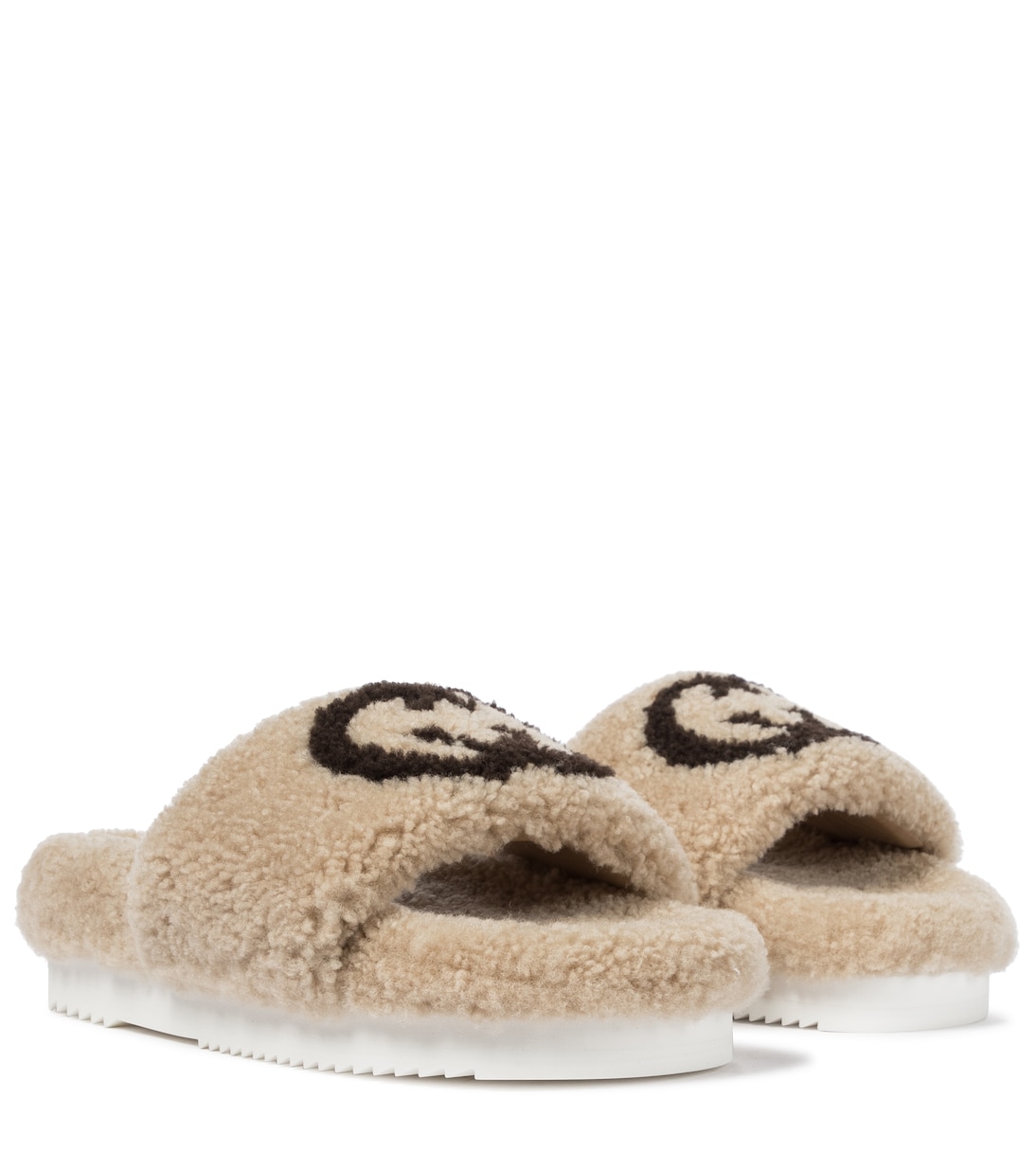 Interlocking G teddy slides | Gucci