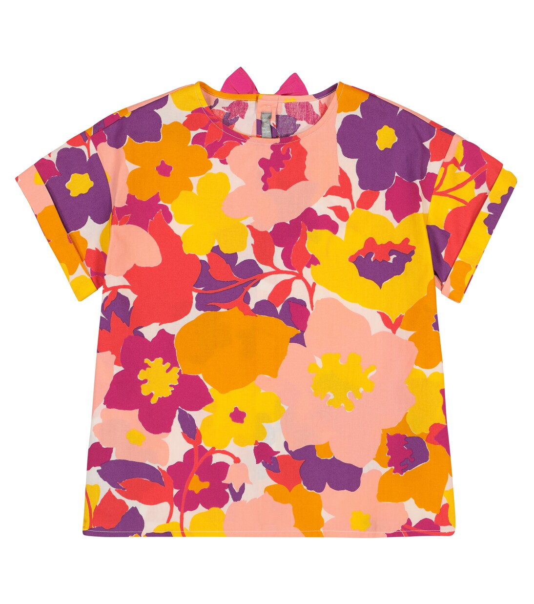 Top de popelín de algodón floral | Il Gufo