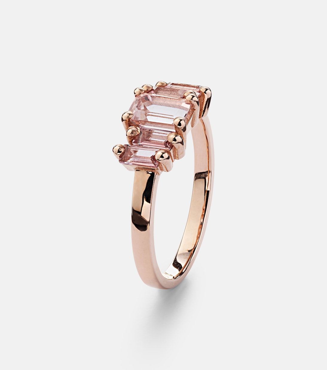 Anello in oro rosa 14kt con morganite - Collezione Suzanne Kalan per giovani trendsetter
