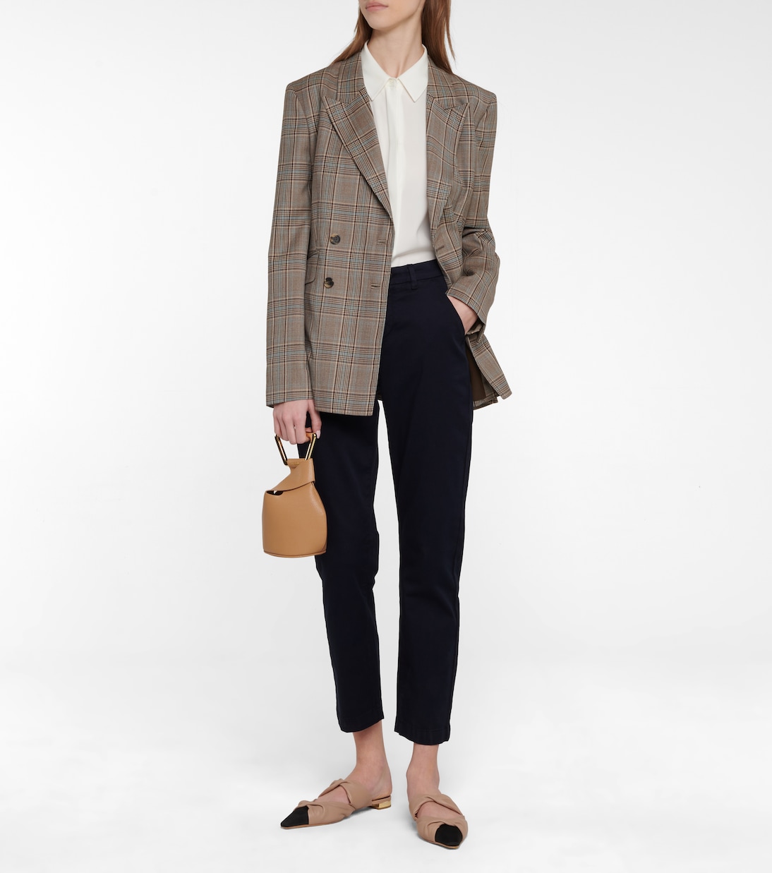 Mid-rise slim cropped twill pants | 7 For All Mankind