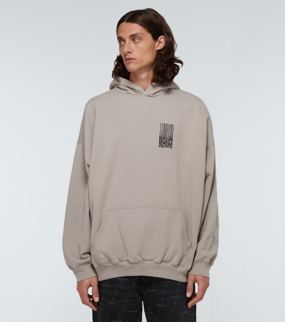 Barcode hooded sweatshirt | Balenciaga