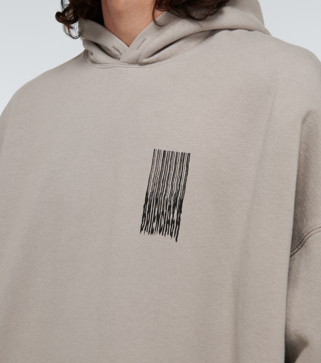 Barcode hooded sweatshirt | Balenciaga