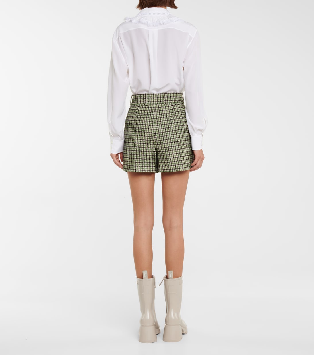 Shorts in tweed a quadri | Chloé
