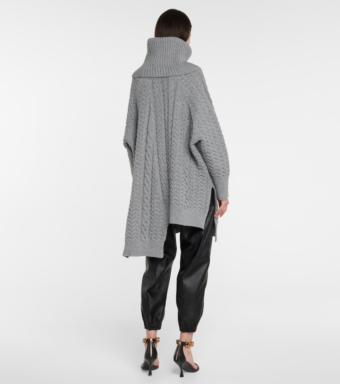 Aran-knit cotton-blend sweater | Stella McCartney