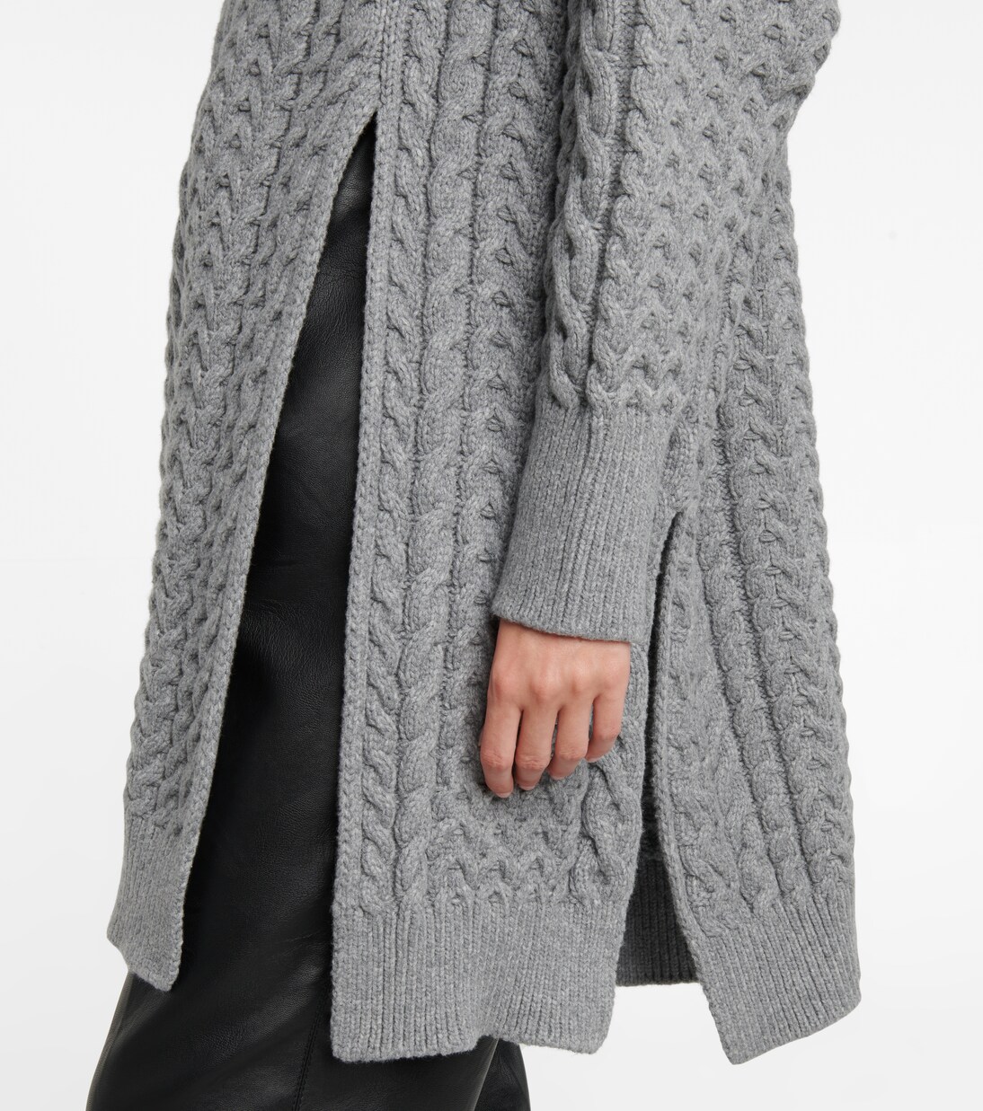 Aran-knit cotton-blend sweater | Stella McCartney