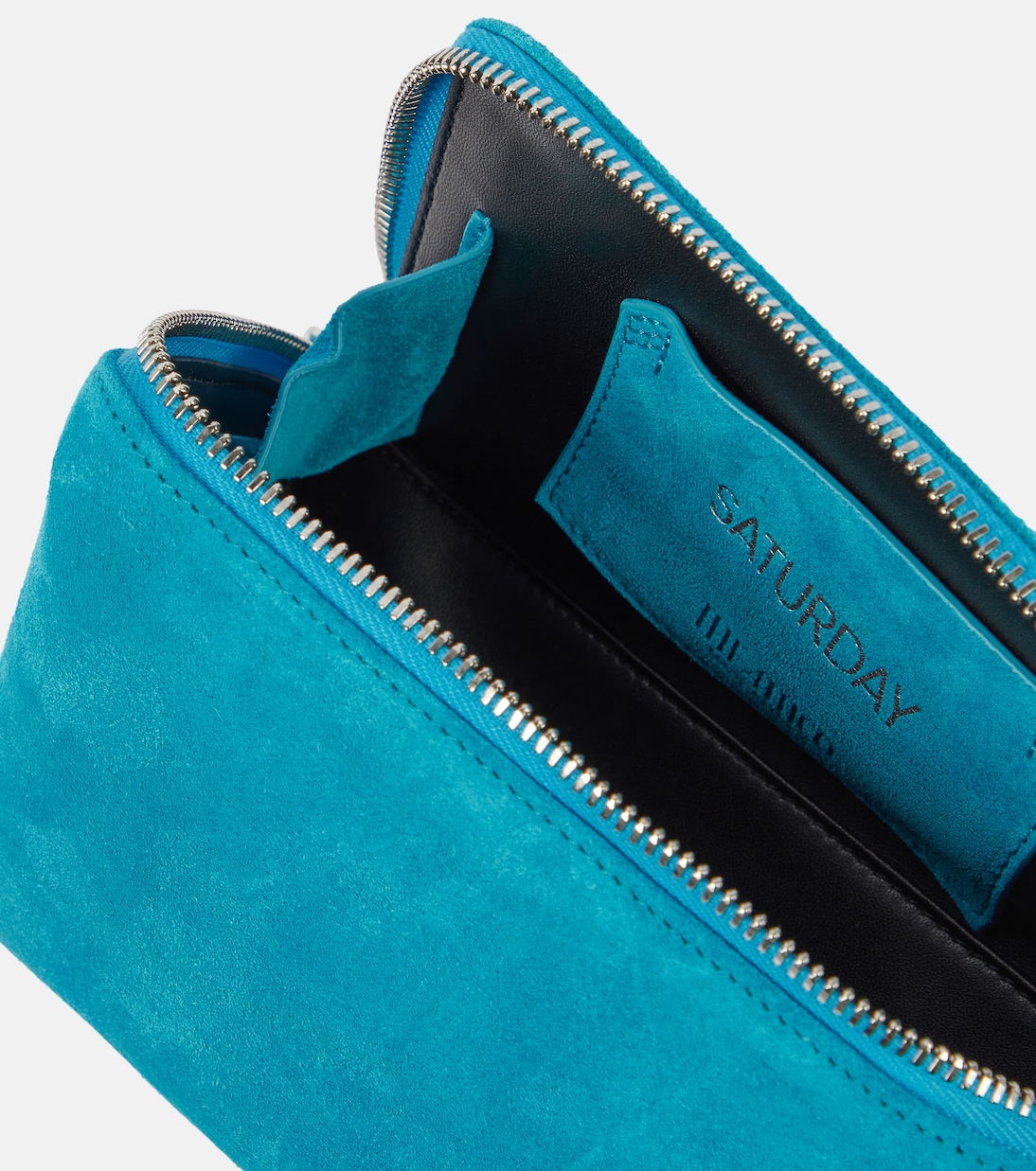 Clutch Saturday Small aus Veloursleder | The Attico