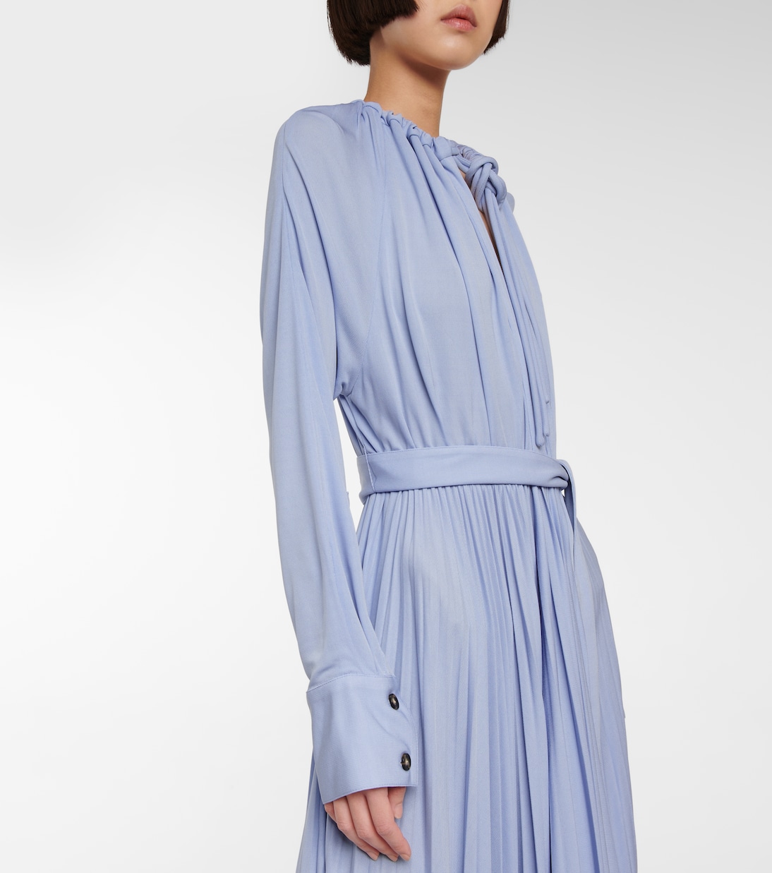 Pleated jersey midi dress | Proenza Schouler