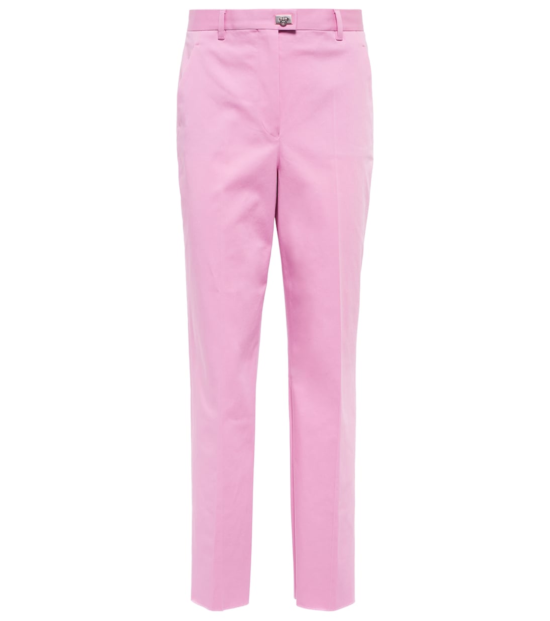 Pantalon slim à taille mi-haute en coton | Ferragamo
