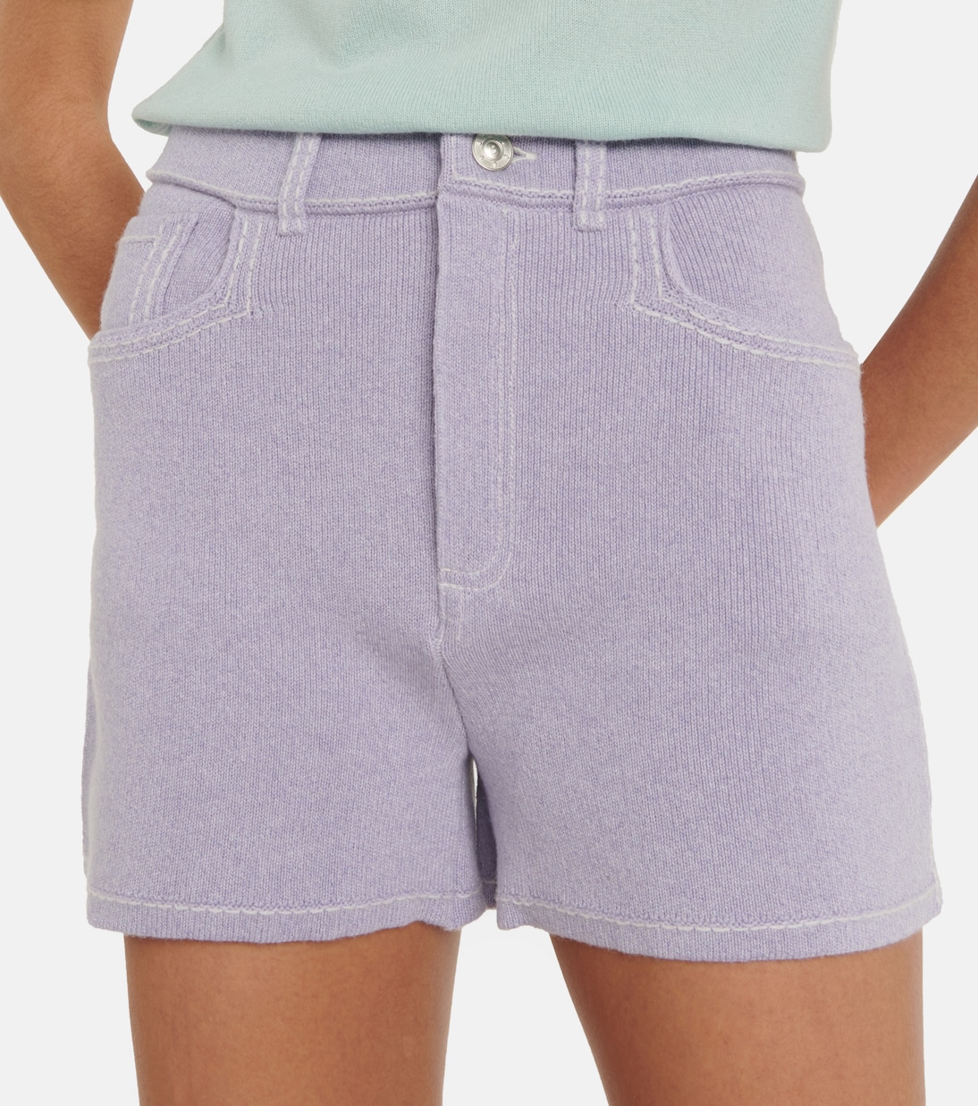 Cashmere and cotton shorts | Barrie