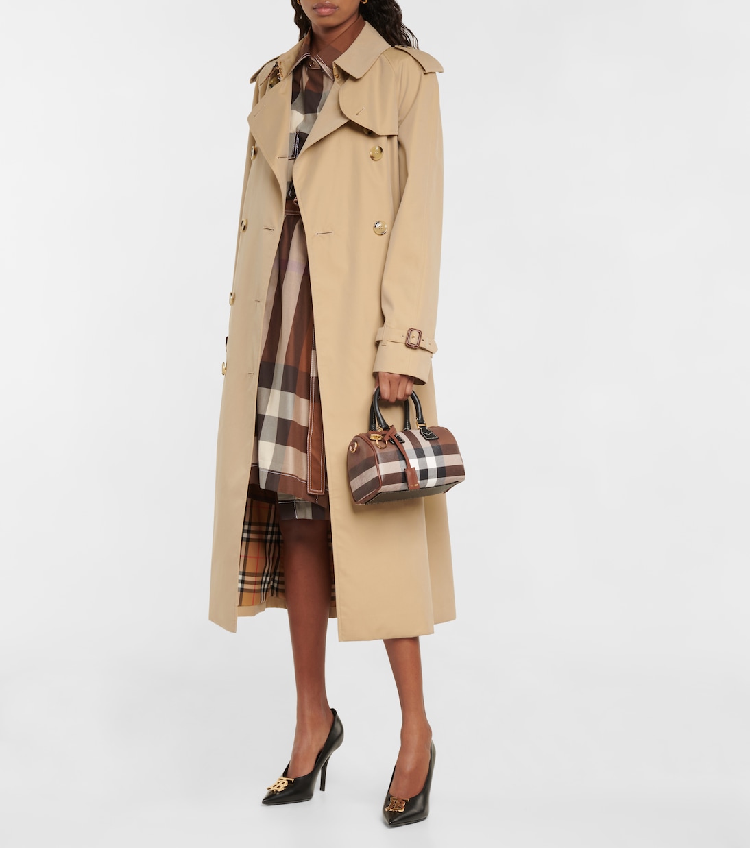 Checked canvas tote bag | Burberry