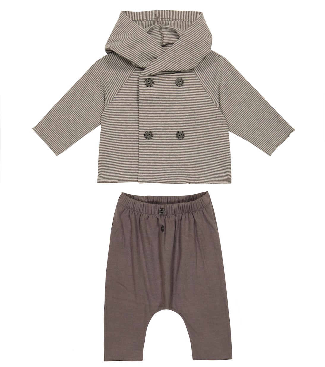 Baby striped sweatshirt and sweatpants set | Il Gufo