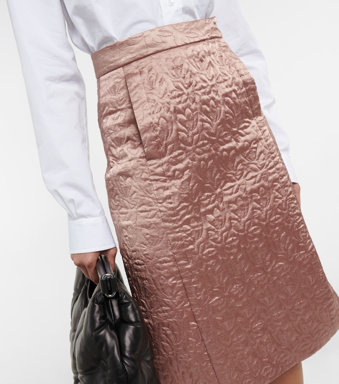 Falda midi wrap en jacquard | Maison Margiela
