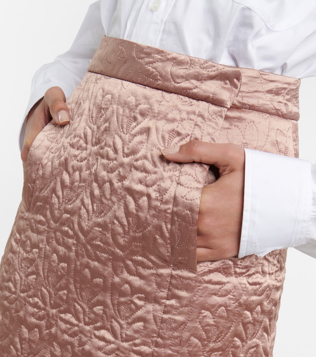 Falda midi wrap en jacquard | Maison Margiela