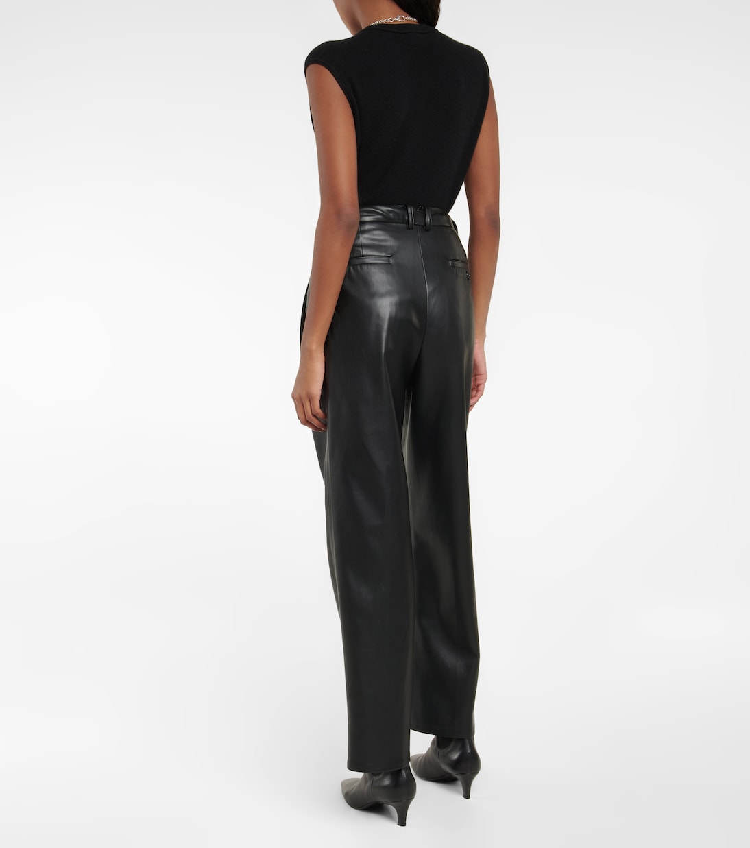 Hose Pernille aus Lederimitat | The Frankie Shop