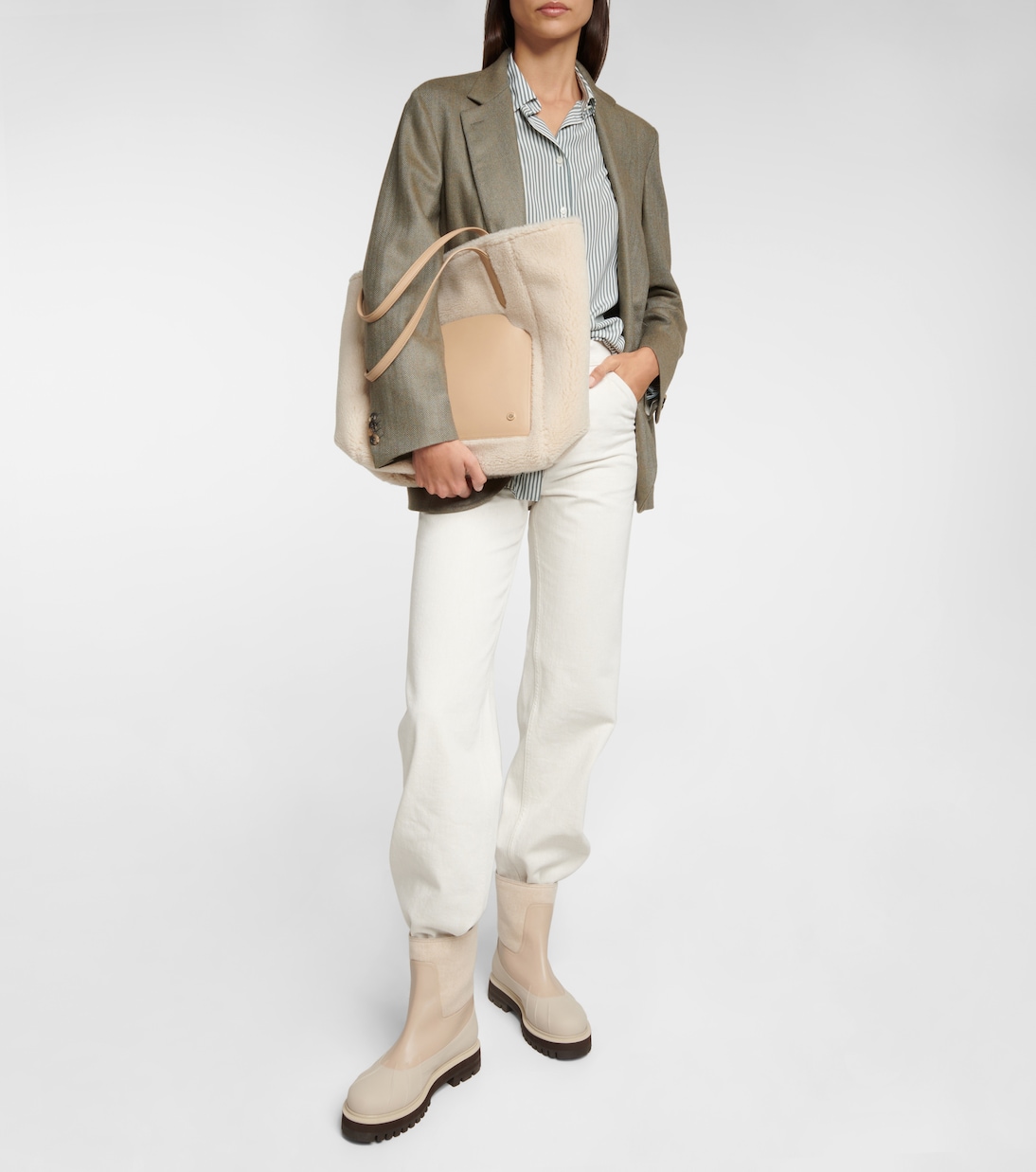 Tote Sesia Large mit Leder | Loro Piana