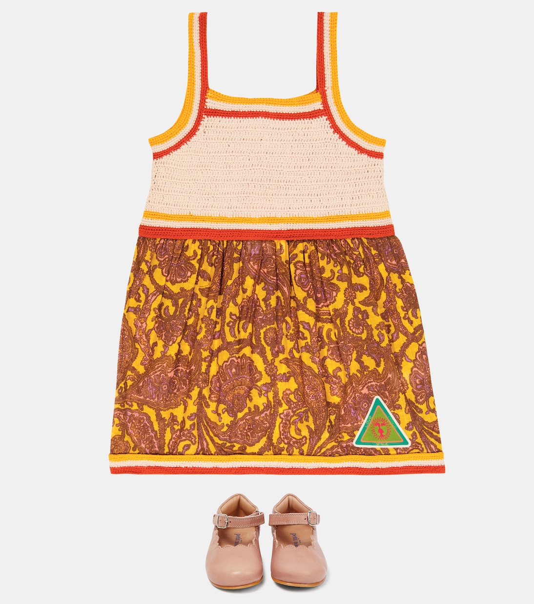 Abito Tiggy in crochet di cotone | Zimmermann Kids