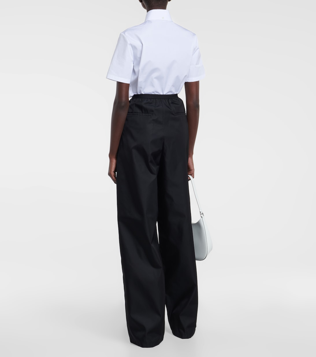 High-Rise Hose aus Re-Nylon | Prada