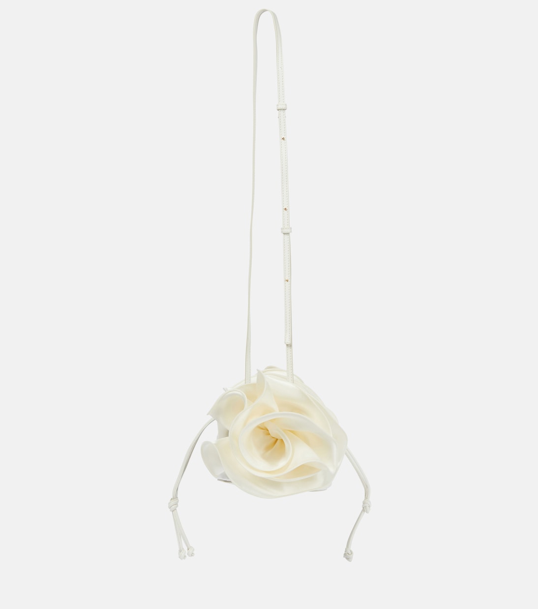 Borsa a spalla con rosa in raso | Magda Butrym