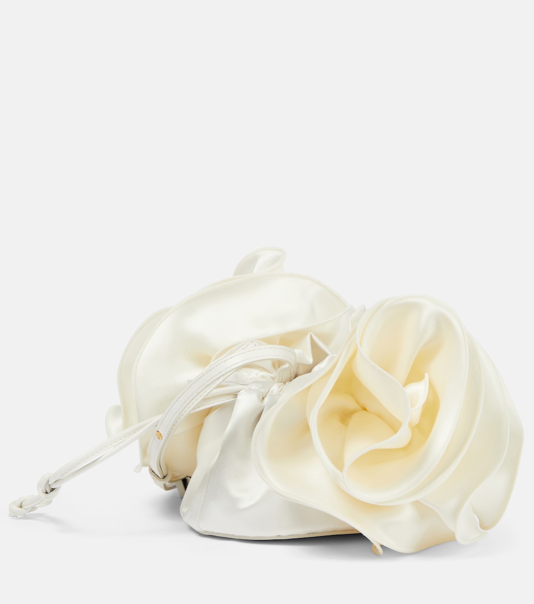 Borsa a spalla con rosa in raso | Magda Butrym