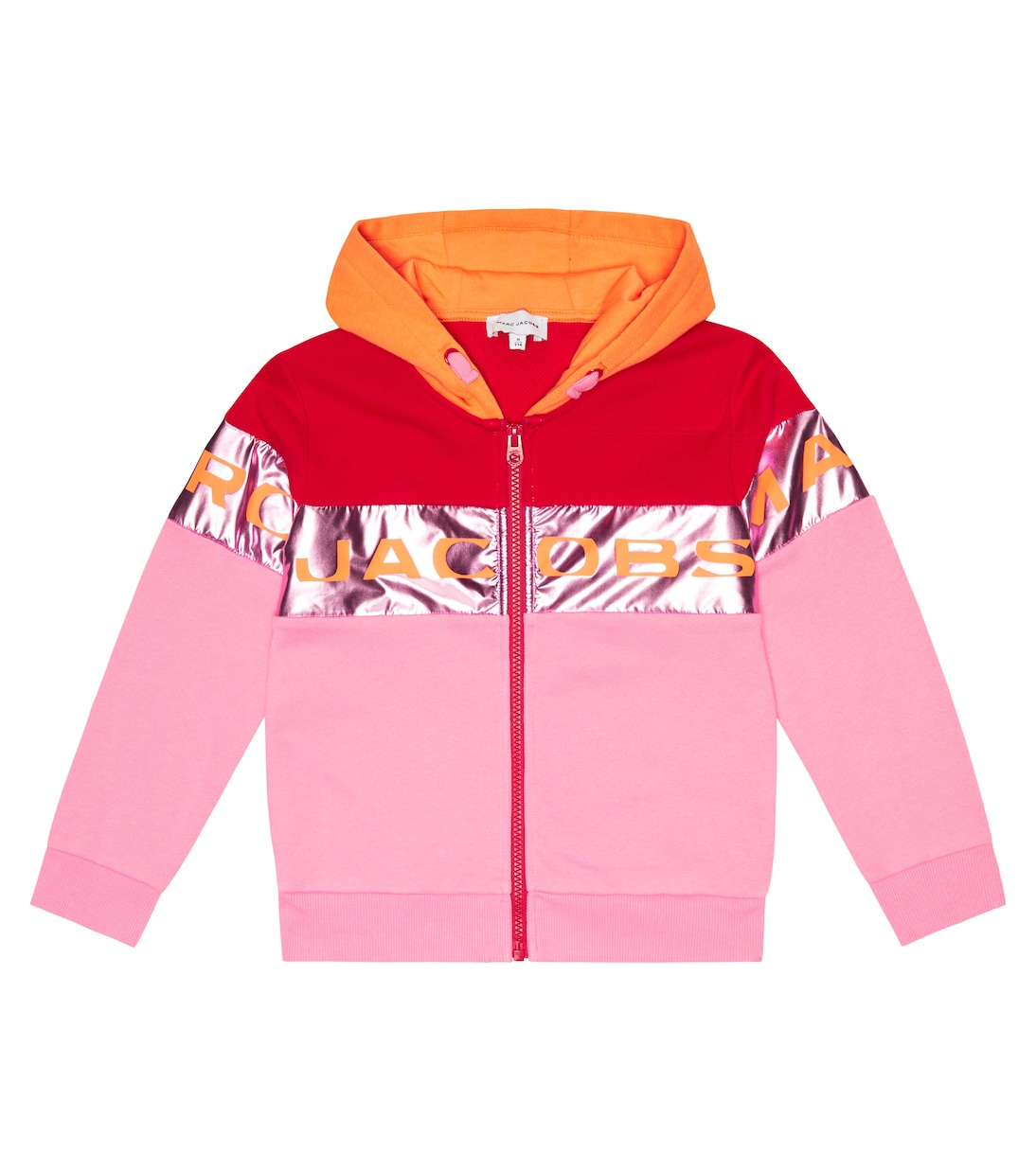 Logo colorblocked cotton hoodie | Marc Jacobs Kids
