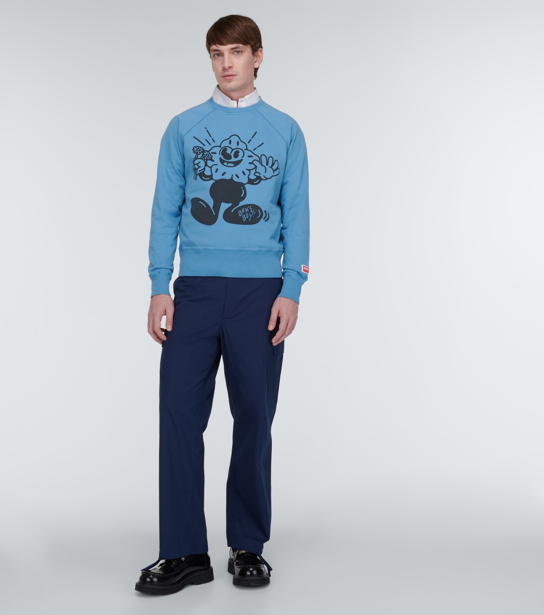 Boke Boy printed cotton sweatshirt in blue - Kenzo | Mytheresa