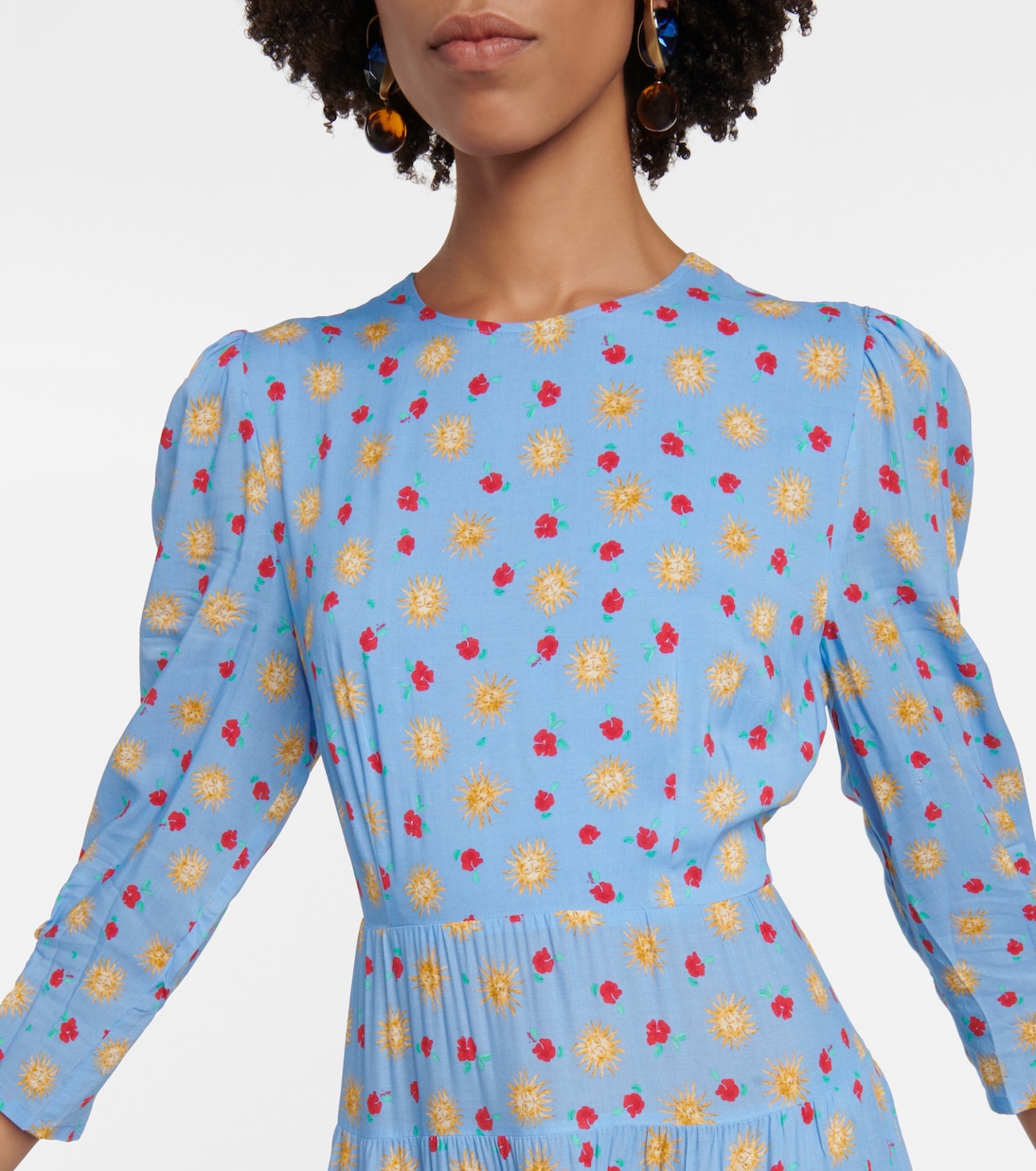 Kristen printed tiered maxi dress | Rixo
