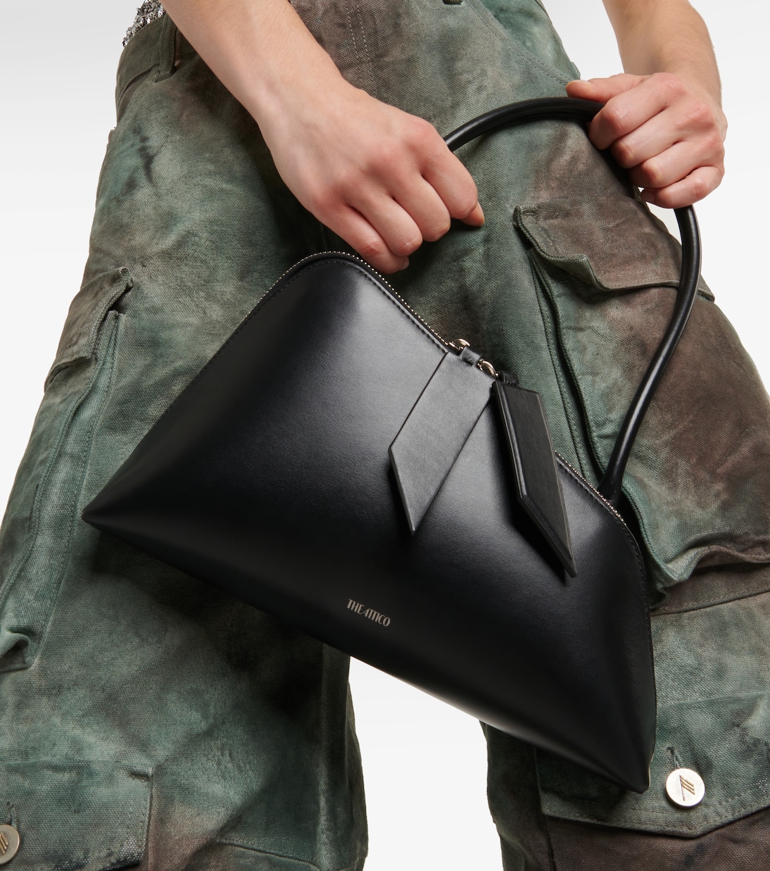 Sac Sunrise asymétrique en cuir | The Attico
