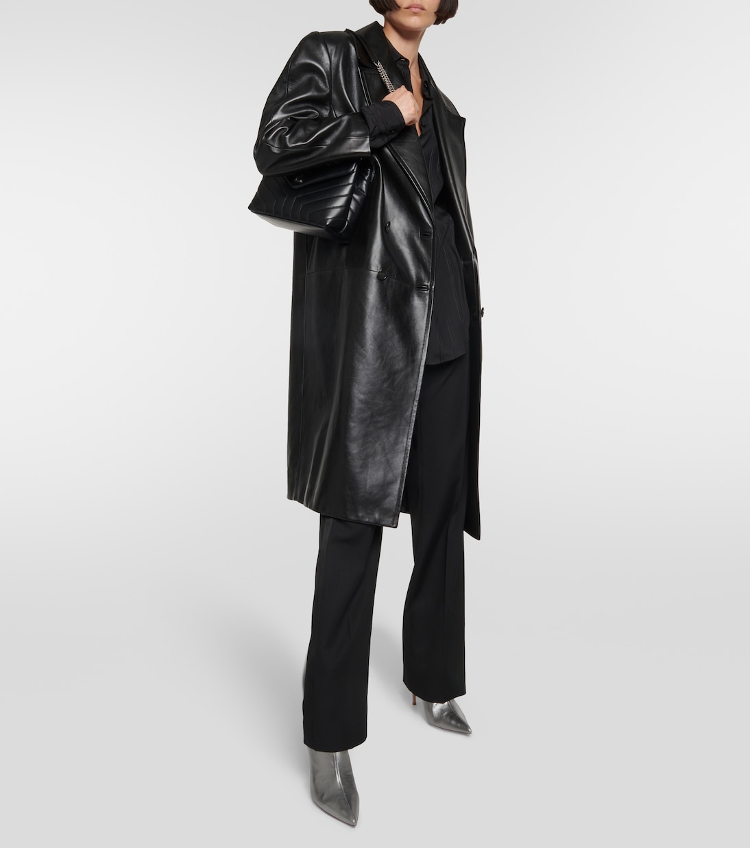 Ankle Boots aus Metallic-Leder | Gianvito Rossi