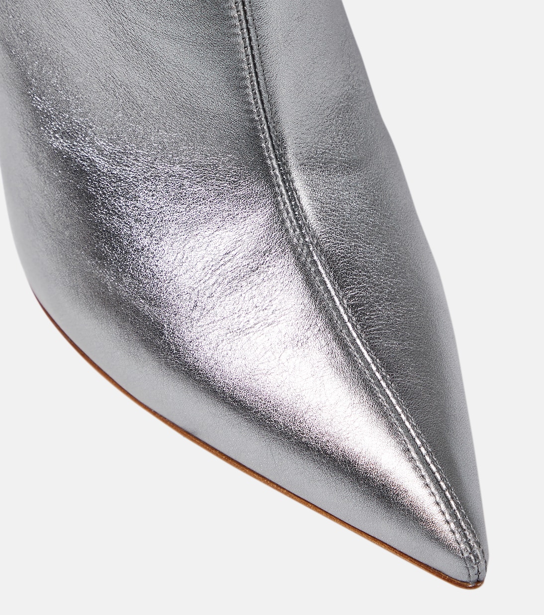 Ankle Boots aus Metallic-Leder | Gianvito Rossi
