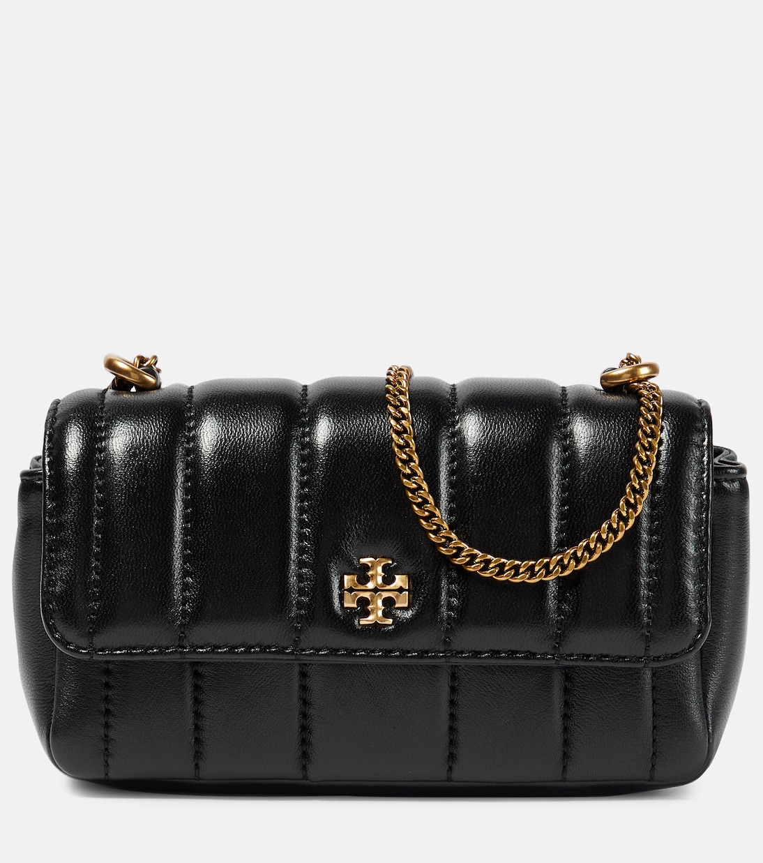 Kira Small leather shoulder bag in black Tory Burch Mytheresa