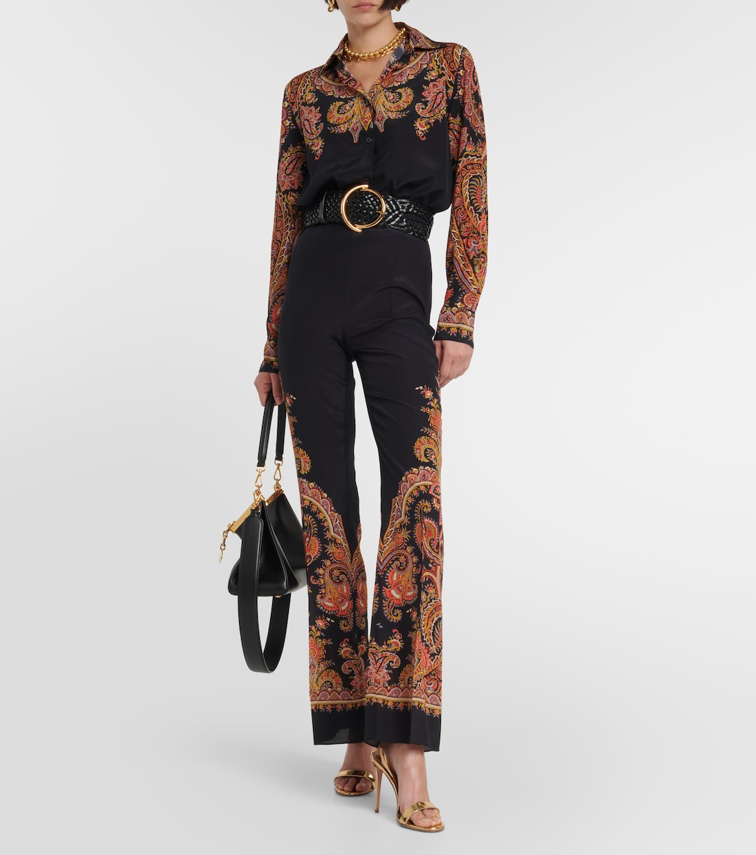 Blouse en soie à fleurs | Etro