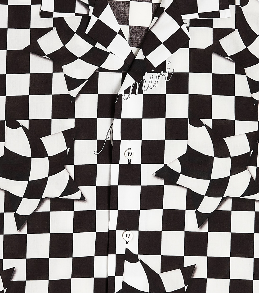 Camicia da bowling in cotone a quadri | Amiri Kids
