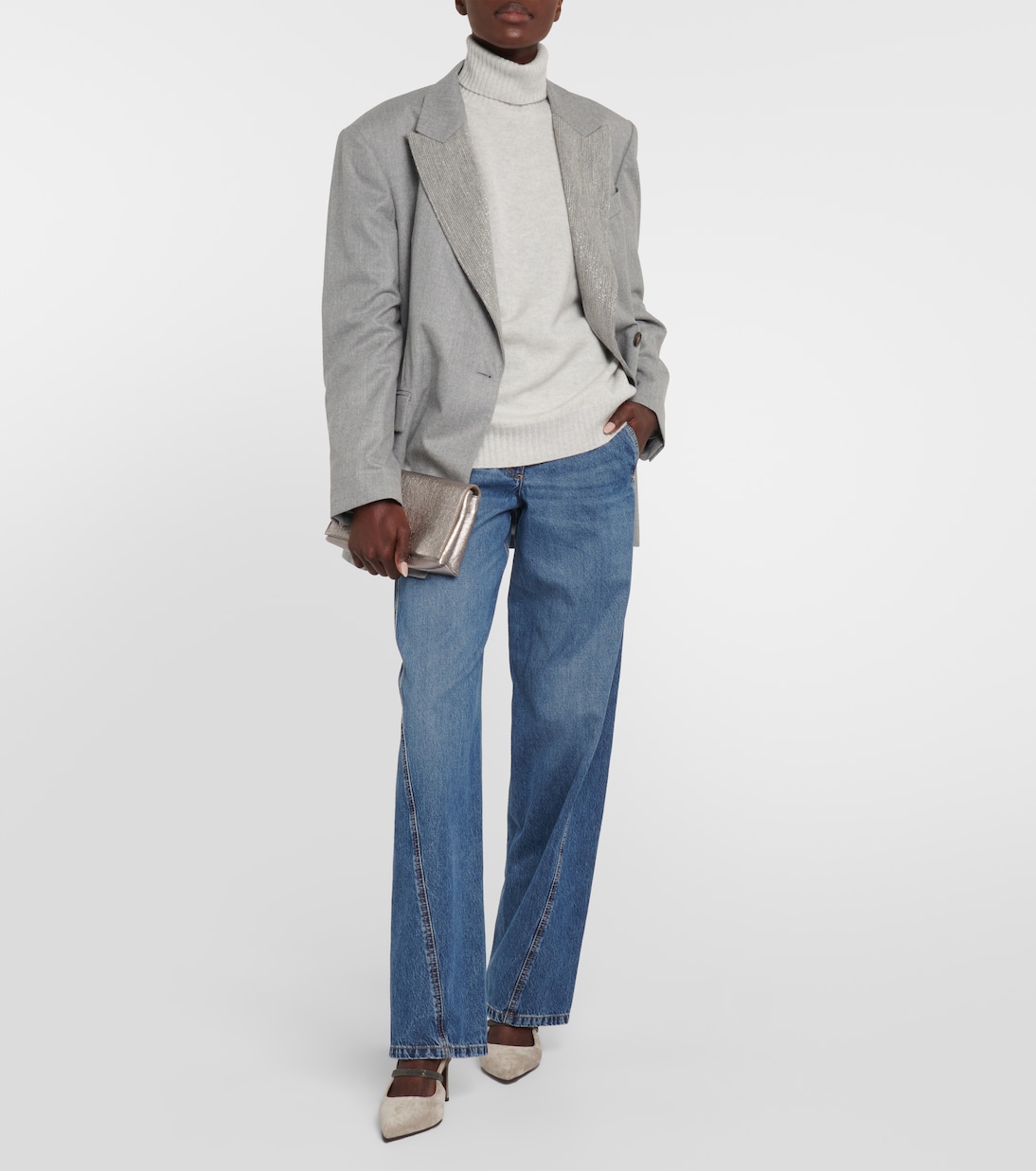 Jersey de cachemir con cuello alto | Brunello Cucinelli