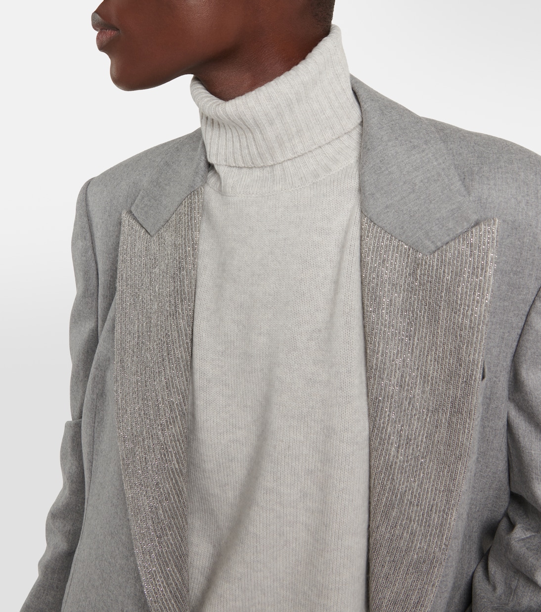 Jersey de cachemir con cuello alto | Brunello Cucinelli