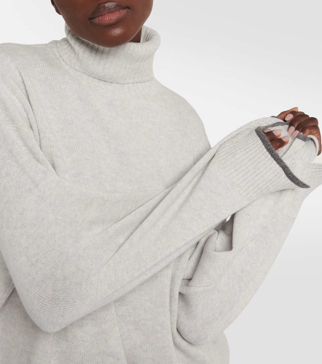 Jersey de cachemir con cuello alto | Brunello Cucinelli