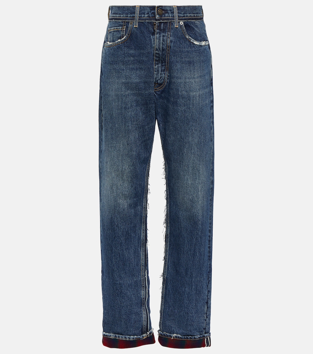 Jeans rectos a cuadros | Maison Margiela