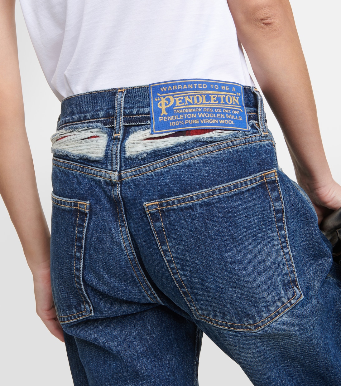 Jeans rectos a cuadros | Maison Margiela
